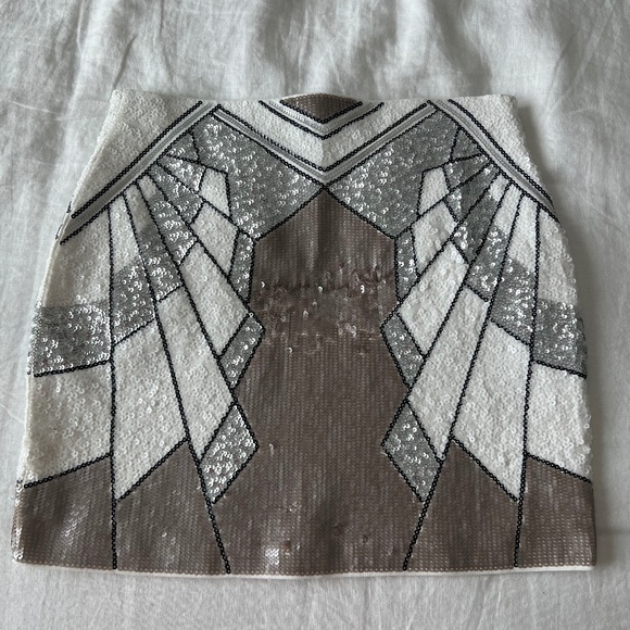 Express Sequin Mini Skirt size: M - Picture 2 of 3